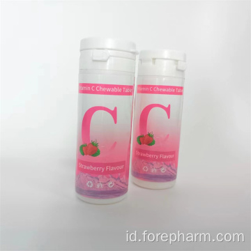 Tablet Vitamin C Strawberry Chewable 500mg Healthcare